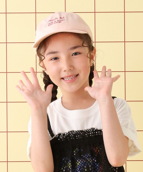LEPSIM（レプシィム）の「【KIDS】刺繍ロゴツイルキャップ　499505（キャップ・キッズ・チャコールグレー/ライトピンク/アイボリー/ブルー/ブラウン・ONE SIZE）」の13枚目の写真