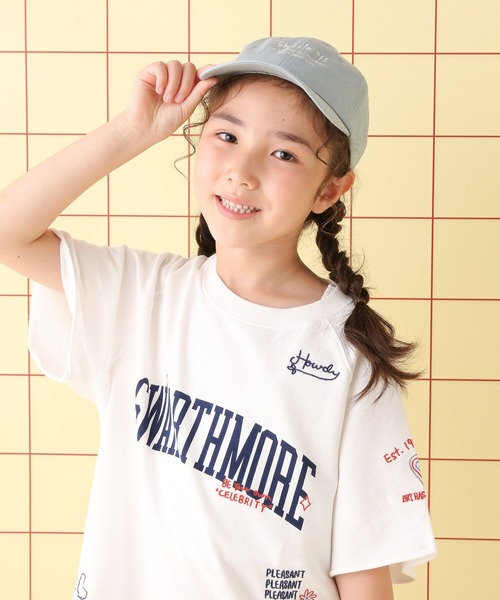 LEPSIM（レプシィム）の「【KIDS】刺繍ロゴツイルキャップ　499505（キャップ・キッズ・チャコールグレー/ライトピンク/アイボリー/ブルー/ブラウン・ONE SIZE）」の7枚目の写真