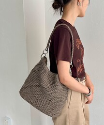 fredy emue | エナメルワンハンドルクロッシェトートバッグ(かごバッグ)