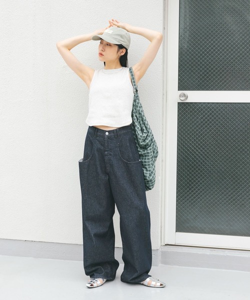 KBF（ケイビーエフ）の「2WAYビッグイージーBAG（トートバッグ・レディース・グリーン系その他/ホワイト系その他・ONE）」の5枚目の写真