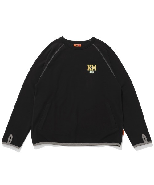 KRIFF MAYER（クリフメイヤー）の「【ストレッチ】もちのびデザインロンT（Tシャツ/カットソー・メンズ・ブラック/カラフル/グレー/ナチュラル・X-LARGE/LARGE/MEDIUM）」の2枚目の写真