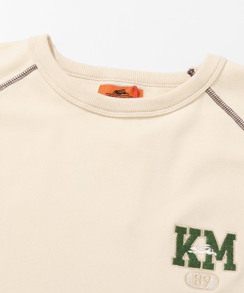 KRIFF MAYER（クリフメイヤー）の「【ストレッチ】もちのびデザインロンT（Tシャツ/カットソー・メンズ・ブラック/カラフル/グレー/ナチュラル・X-LARGE/LARGE/MEDIUM）」の13枚目の写真