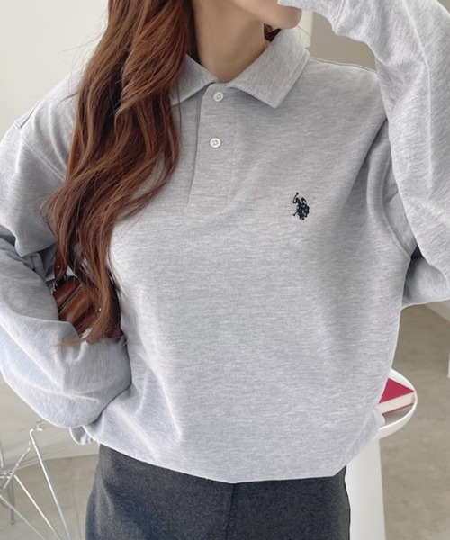 U.S. POLO ASSN.(ユーエスポロアッスン)の「【U.S. POLO ASSN】ポロスウェット(スウェット・レディース・オートミール/ブラック/アイボリー/ブルーグレー・M/L)」の22枚目の写真