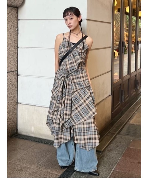 SLY アシンメトリー ヘム キャミ ロングワンピース キャミワンピース ASYMMETRY HEM CAMI L/OP アシンメトリー ヘム キャミ ロング