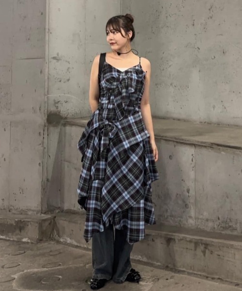 SLY アシンメトリー ヘム キャミ ロングワンピース キャミワンピース ASYMMETRY HEM CAMI L/OP アシンメトリー ヘム キャミ ロング