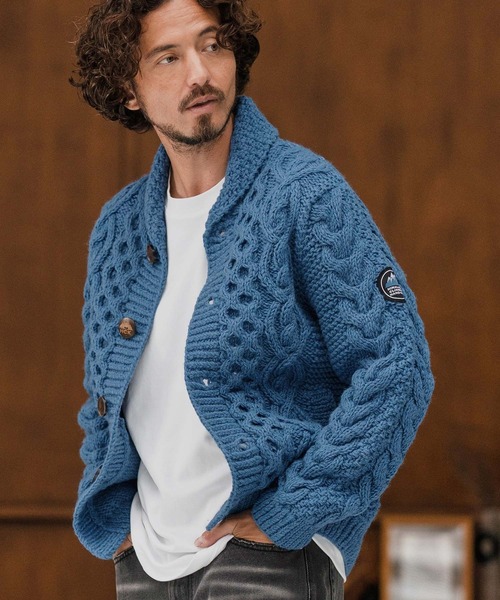 mcg3668-【HIMALAYAN CLIMBERS HAND-KNIT別注】手編みショール