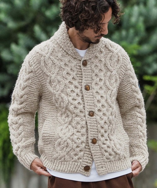 mcg3668-【HIMALAYAN CLIMBERS HAND-KNIT別注】手編みショール