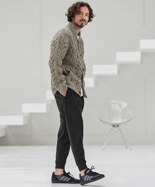 CAMBIO（カンビオ）の「mcg3668-【HIMALAYAN CLIMBERS HAND-KNIT別注】手編みショールカーディガン（カーディガン/ボレロ・メンズ・ネイビー系/セージグリーン/オリーブ/ブラック/コバルトブルー/レッド/コーラルピンク/ホワイト系その他・M/L/XL）」の21枚目の写真