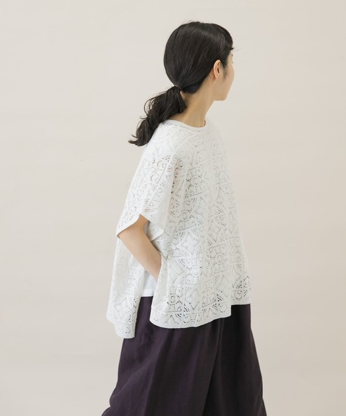 コットンレースポンチョプルオーバー かぐれ｜コットンレースポンチョプルオーバー | Rakuten Fashion