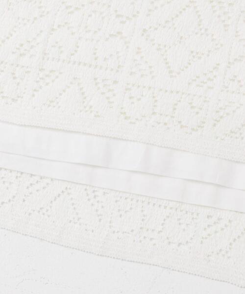 かぐれ（カグレ）の「コットンレースポンチョプルオーバー（Tシャツ/カットソー・レディース・オフホワイト/ブラック・FREE）」の16枚目の写真