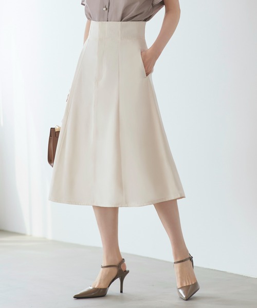 セール】【骨格ウェーブさんにオススメ！】タックスカート（スカート