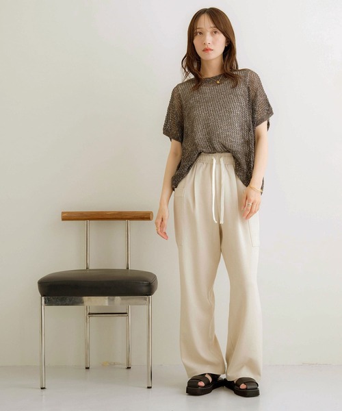 NOAHL(ノアル)の「【NOAHL】《mayoさんコラボ》ツイルカーゴイージーパンツ(カーゴパンツ・レディース・カーキ/グレイッシュベージュ/キナリ/グレー・M/S/L)」の20枚目の写真
