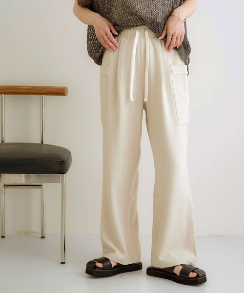 NOAHL(ノアル)の「【NOAHL】《mayoさんコラボ》ツイルカーゴイージーパンツ(カーゴパンツ・レディース・カーキ/グレイッシュベージュ/キナリ/グレー・M/S/L)」の18枚目の写真