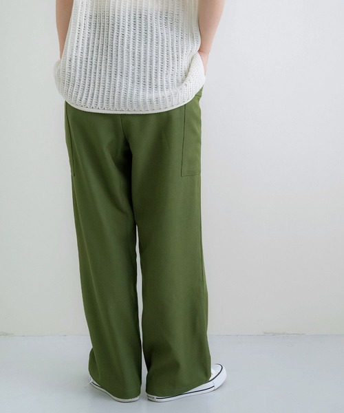 NOAHL(ノアル)の「【NOAHL】《mayoさんコラボ》ツイルカーゴイージーパンツ(カーゴパンツ・レディース・カーキ/グレイッシュベージュ/キナリ/グレー・M/S/L)」の7枚目の写真