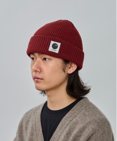 OVERRIDE（オーバーライド）の「OVERRIDE  REP WOVEN LABEL WATCH / オーバーライド（ニットキャップ/ビーニー・メンズ・サックスブルー/ワイン/ブラック/イエロー・57~59cm）」の4枚目の写真
