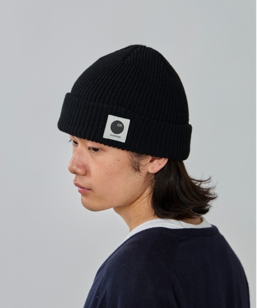 OVERRIDE（オーバーライド）の「OVERRIDE  REP WOVEN LABEL WATCH / オーバーライド（ニットキャップ/ビーニー・メンズ・サックスブルー/ワイン/ブラック/イエロー・57~59cm）」の2枚目の写真