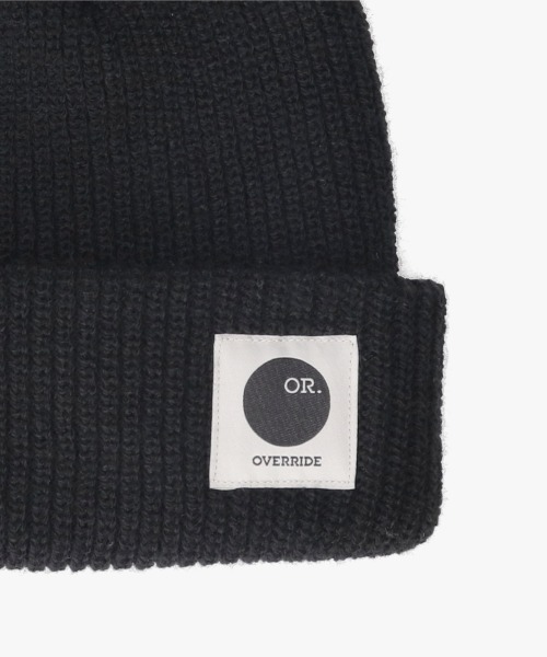 OVERRIDE（オーバーライド）の「OVERRIDE  REP WOVEN LABEL WATCH / オーバーライド（ニットキャップ/ビーニー・メンズ・サックスブルー/ワイン/ブラック/イエロー・57~59cm）」の9枚目の写真