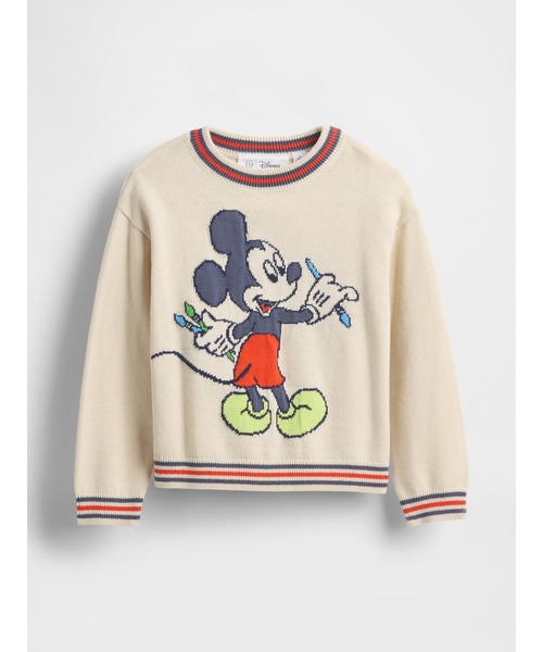 GAP（ギャップ）の「Gap × ディズニー ミッキーマウス セーター (幼児・ベビー)（ニット/セーター・キッズ・アイボリー・70cm/80ｃｍ/90cm/95cm/100cm/105cm/110cm）」の3枚目の写真