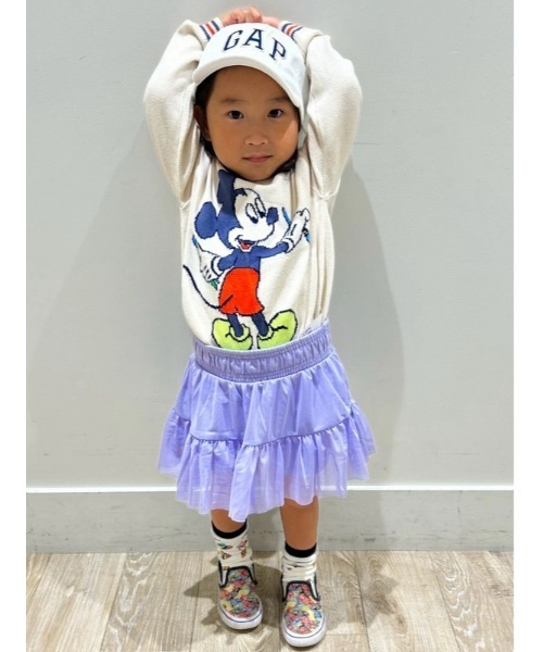 GAP（ギャップ）の「Gap × ディズニー ミッキーマウス セーター (幼児・ベビー)（ニット/セーター・キッズ・アイボリー・70cm/80ｃｍ/90cm/95cm/100cm/105cm/110cm）」の4枚目の写真