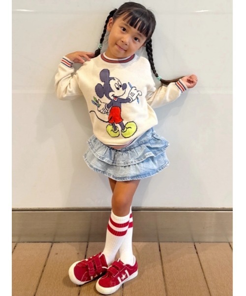 GAP（ギャップ）の「Gap × ディズニー ミッキーマウス セーター (幼児・ベビー)（ニット/セーター・キッズ・アイボリー・70cm/80ｃｍ/90cm/95cm/100cm/105cm/110cm）」の5枚目の写真