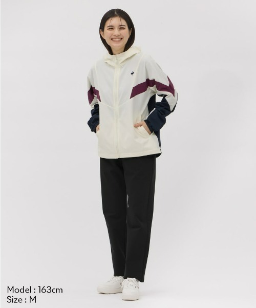 le coq sportif（ルコックスポルティフ）の「【ルコックスポルティフ】光吸収発熱/はっ水/ストレッチヒートナビクロスジャケット（その他アウター・レディース・ワインレッド/ホワイト/ブラウン・XL/L/M/S）」の4枚目の写真