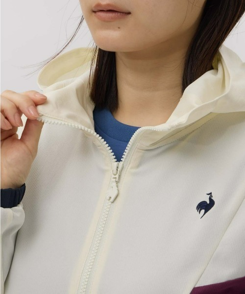 le coq sportif（ルコックスポルティフ）の「【ルコックスポルティフ】光吸収発熱/はっ水/ストレッチヒートナビクロスジャケット（その他アウター・レディース・ワインレッド/ホワイト/ブラウン・XL/L/M/S）」の9枚目の写真