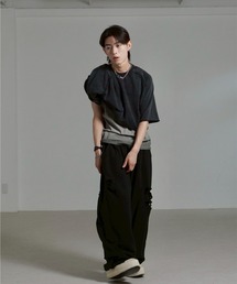 Chikashitsu +（チカシツプラス）の「【Chikashitsu +】full length crash sweat pants / 【チカシツプラス】フルレングスクラッシュスウェットパンツ <着用動画あり>（スウェットパンツ）」