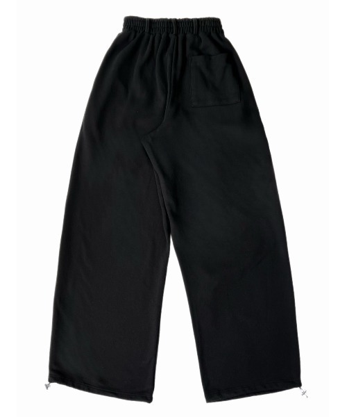 Chikashitsu +（チカシツプラス）の「【Chikashitsu +】full length crash sweat pants / 【チカシツプラス】フルレングスクラッシュスウェットパンツ <着用動画あり>（スウェットパンツ・メンズ・ブラック/グレー・ONE SIZE）」の14枚目の写真