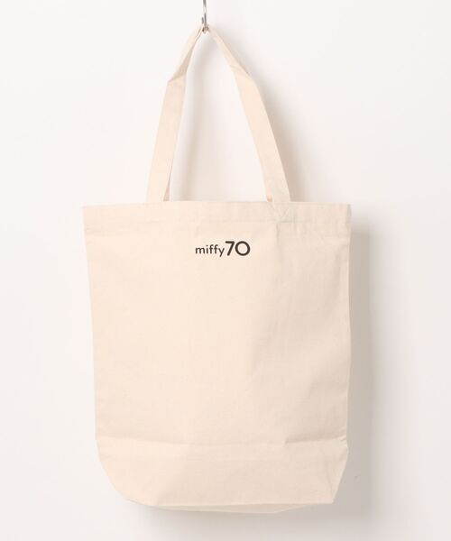 Miffy( ミッフィー)の「【 Miffy / ミッフィー 】70周年アップリケトートバッグ WNI(トートバッグ・レディース・ブラック/ナチュラル・FREE)」の3枚目の写真