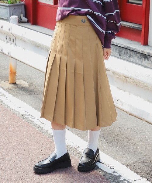 【別注】FRED PERRY / Pleated Skirt プリーツスカート Ray BEAMS（レイ ビームス）【別注】FRED PERRY / Pleated Skirt