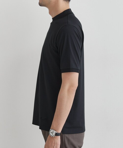 TAKEO KIKUCHI（タケオキクチ）の「【COOL CITY WEAR】インドライ天竺モックネック プルオーバー /吸汗速乾（Tシャツ/カットソー・メンズ・ブラック/ホワイト・02/03/04）」の8枚目の写真