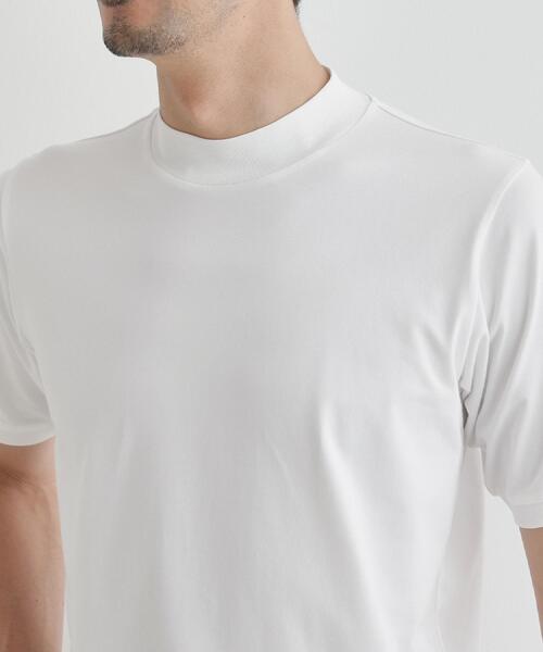 TAKEO KIKUCHI（タケオキクチ）の「【COOL CITY WEAR】インドライ天竺モックネック プルオーバー /吸汗速乾（Tシャツ/カットソー・メンズ・ブラック/ホワイト・02/03/04）」の15枚目の写真