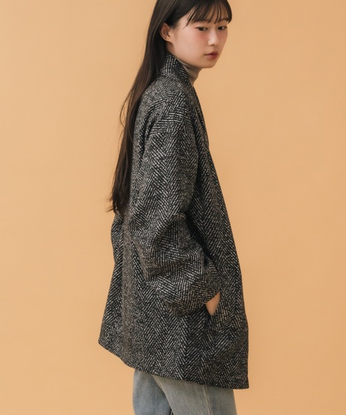 タグ付未使用◆ノーブル◆ウールモヘヤポプリンジャケット テーラードジャケット タグ付未使用◇ノーブル◇ウールモヘヤポプリンジャケット テーラード