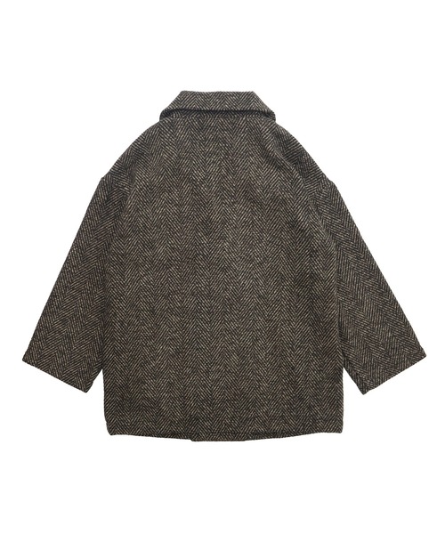 セール】ヘリンボーンダブルテーラーJK / ブラック ブラウン 韓国