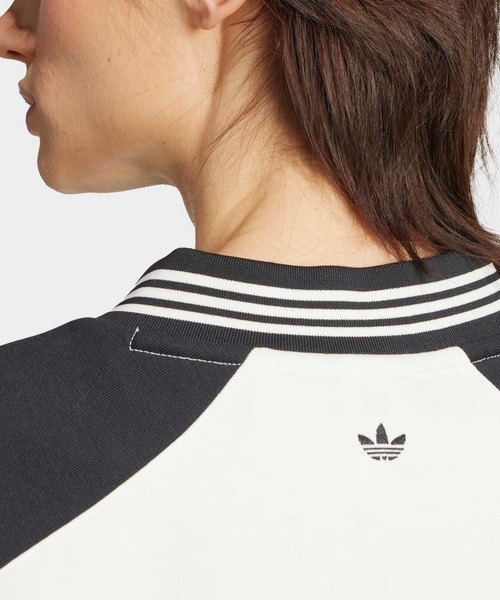 adidas（アディダス）の「ブロッキング クルーネック スウェットシャツ / トレーナー / アディダスオリジナルス adidas Originals（スウェット・レディース・ブラック/ホワイト・3XL/XX-LARGE/X-SMALL/X-LARGE/SMALL/MEDIUM/LARGE）」の12枚目の写真