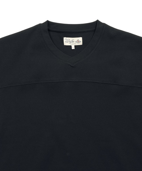 The DUFFER of ST.GEORGE(ザダファーオブセントジョージ)の「「AIR FLEX」SETUP HONEYCOMB V-NECK TEE:機能素材 「エアフレックス」セットアップ Vネック 5分袖TEE(Tシャツ/カットソー・メンズ・ブラック/ネイビー・X-LARGE/LARGE/MEDIUM/SMALL)」の12枚目の写真