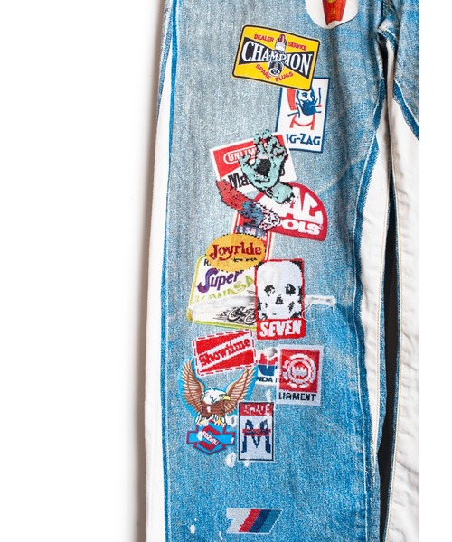 SEVESKIG（セヴシグ）の「SEVESKIG/セブシグ/DENIM転写_PT-SV-NRS-1001（デニムパンツ・メンズ・ブラック/インディゴブルー・SMALL/MEDIUM/LARGE/X-LARGE）」の12枚目の写真