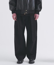 24-AW-021 クルニ cullni パンツ CULLNI（クルニ）の「24-AW-021 / Stretch Taffeta Tuck Pants