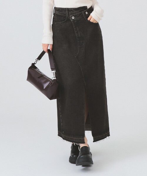 Ray BEAMS(レイビームス)の「デニム サイド スタッズ スカート(スカート・レディース・ブラック/ブルー系その他4・0/1)」の5枚目の写真