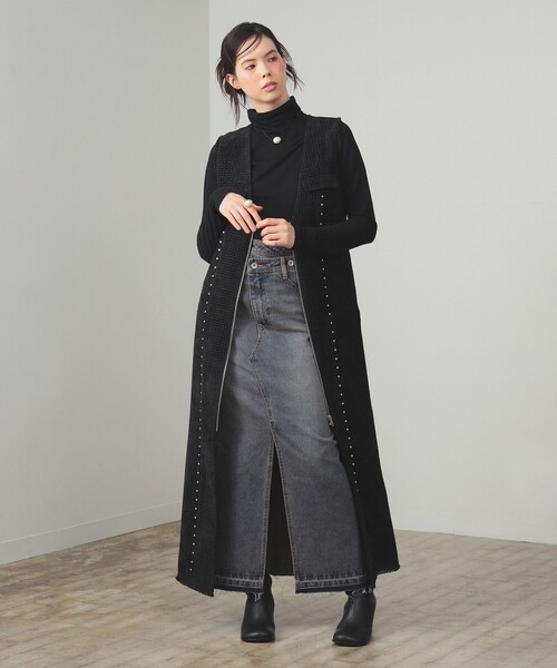 Ray BEAMS(レイビームス)の「デニム サイド スタッズ スカート(スカート・レディース・ブラック/ブルー系その他4・0/1)」の14枚目の写真