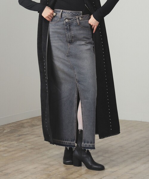 Ray BEAMS(レイビームス)の「デニム サイド スタッズ スカート(スカート・レディース・ブラック/ブルー系その他4・0/1)」の16枚目の写真