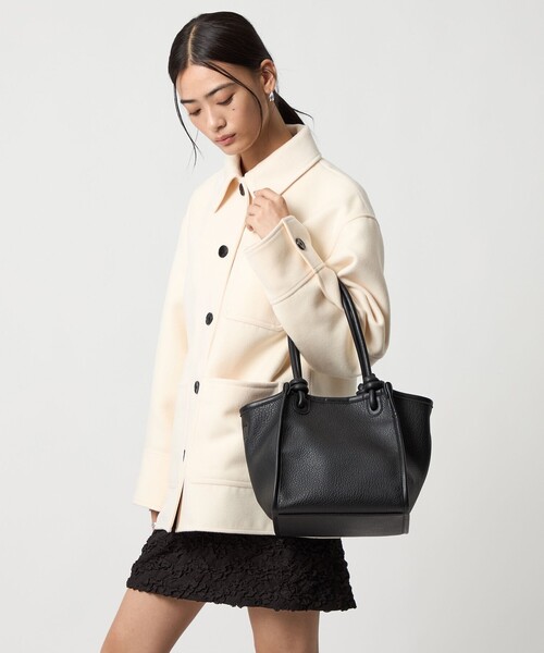 EMMEL REFINES（エメルリファインズ）の「＜EMMEL REFINES＞EM ソフト ショルダー トートバッグ（トートバッグ・レディース・ダークブラウン/ブラック・FREE）」の3枚目の写真