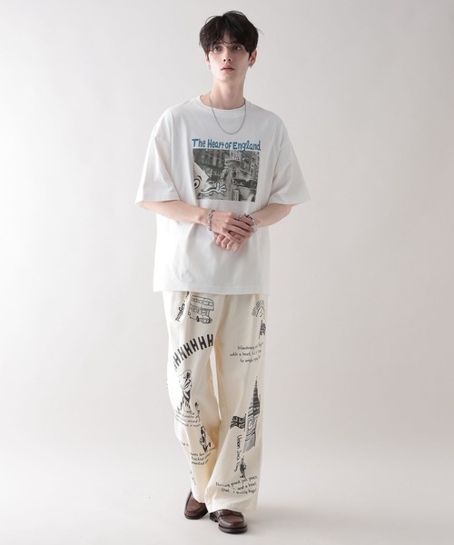 RAGEBLUE（レイジブルー）の「【Ryu Ambe】コラボ/イラストプリントTシャツ（Tシャツ/カットソー・メンズ・ホワイト/ブラック/ライトブルー/レッド/その他22・MEDIUM/LARGE）」の7枚目の写真