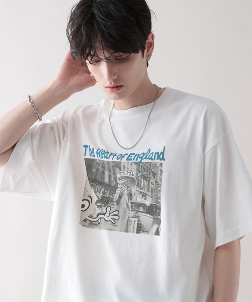 RAGEBLUE（レイジブルー）の「【Ryu Ambe】コラボ/イラストプリントTシャツ（Tシャツ/カットソー・メンズ・ホワイト/ブラック/ライトブルー/レッド/その他22・MEDIUM/LARGE）」の11枚目の写真