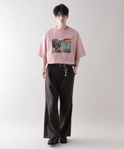 RAGEBLUE（レイジブルー）の「【Ryu Ambe】コラボ/イラストプリントTシャツ（Tシャツ/カットソー・メンズ・ホワイト/ブラック/ライトブルー/レッド/その他22・MEDIUM/LARGE）」の17枚目の写真