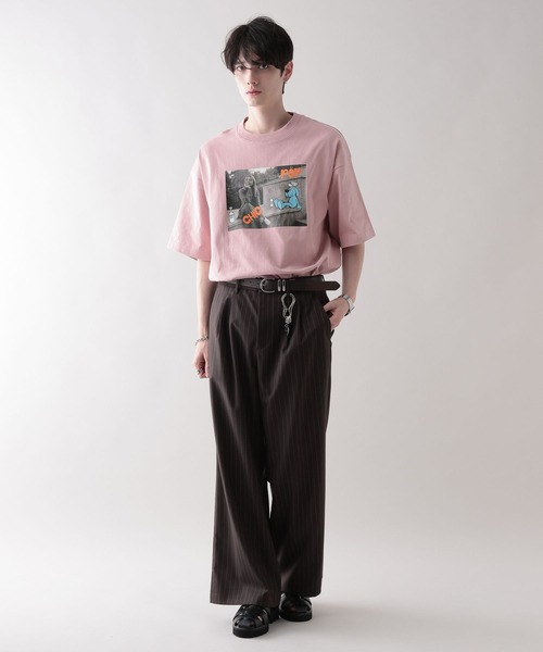 RAGEBLUE（レイジブルー）の「【Ryu Ambe】コラボ/イラストプリントTシャツ（Tシャツ/カットソー・メンズ・ホワイト/ブラック/ライトブルー/レッド/その他22・MEDIUM/LARGE）」の18枚目の写真