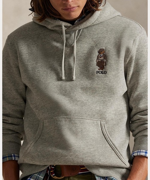 POLO RALPH LAUREN（ポロ ラルフ ローレン）の「Polo ベア フリース フーディ（パーカー・メンズ・グレー系・XXL/XS/XL/S/M/L）」の7枚目の写真
