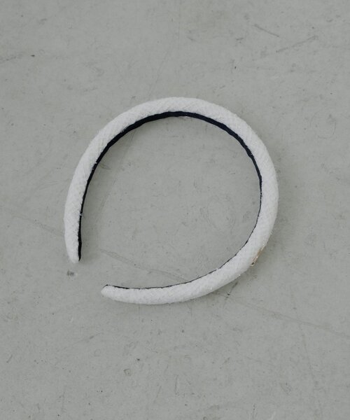 Chico（チコ）の「プレート付ツイードカチューシャ（カチューシャ・レディース・アイボリー/ブラック・FREE）」の5枚目の写真