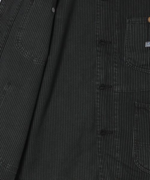 Lee（リー）の「Lee/リー 【新作】DUNGAREES ロコジャケット/カバーオール/デニムジャケット セットアップ可【ユニセックス】/ヒッコリー（カバーオール・メンズ・その他2・SMALL/X-LARGE/LARGE/MEDIUM）」の3枚目の写真