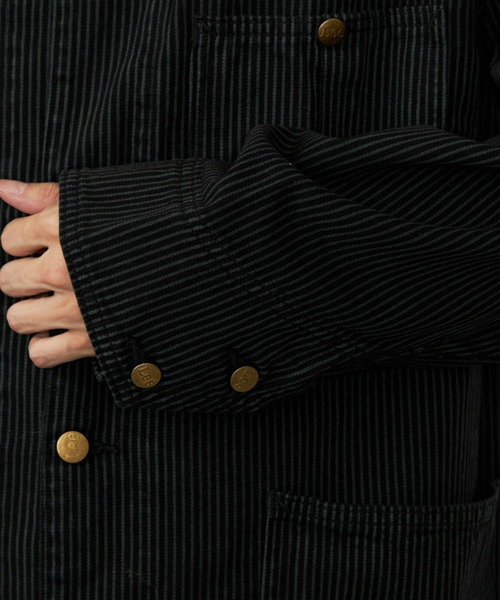 Lee（リー）の「Lee/リー 【新作】DUNGAREES ロコジャケット/カバーオール/デニムジャケット セットアップ可【ユニセックス】/ヒッコリー（カバーオール・メンズ・その他2・SMALL/X-LARGE/LARGE/MEDIUM）」の15枚目の写真